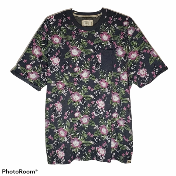 Free Planet women's floral print  plus size 3x short sleeve tee. 628 - Picture 1 of 5